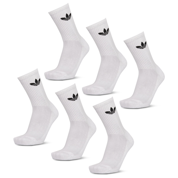 Adidas Crew 6 Pack Socks White