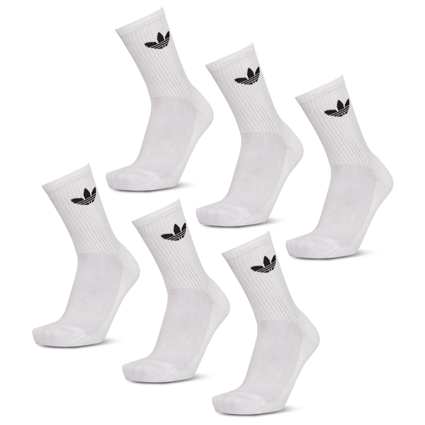Adidas Crew 6 Pack Unisex Socks White