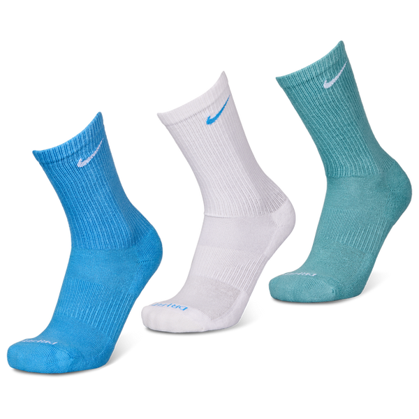 Nike Everyday Cushioned Crew 3 Pack Unisex Socks Blue