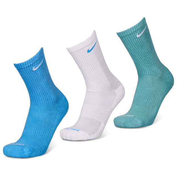 Nike Everyday Cushioned Crew 3 Pack Unisex Socks Blue