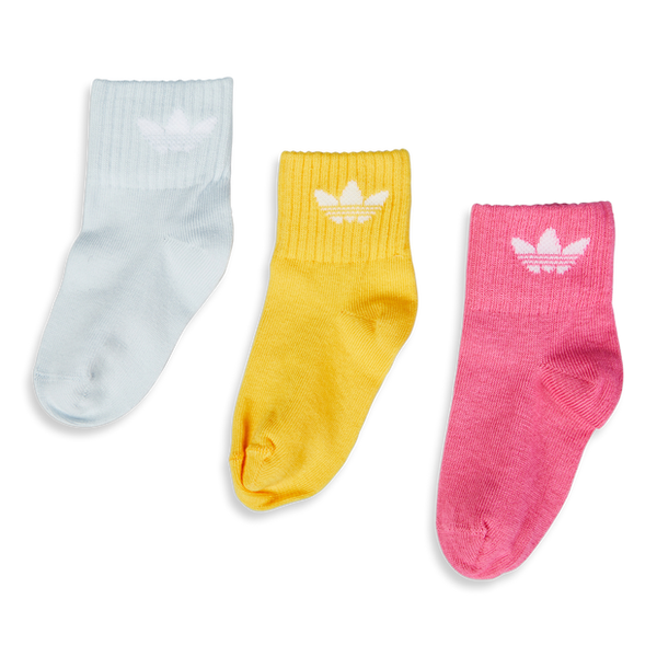 Adidas Mid Ankle 3 Pack Unisex Socks Blue