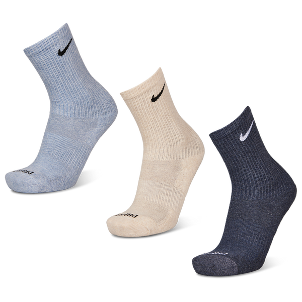 Nike Everyday Cushioned Crew 3 Pack Unisex Socks Grey