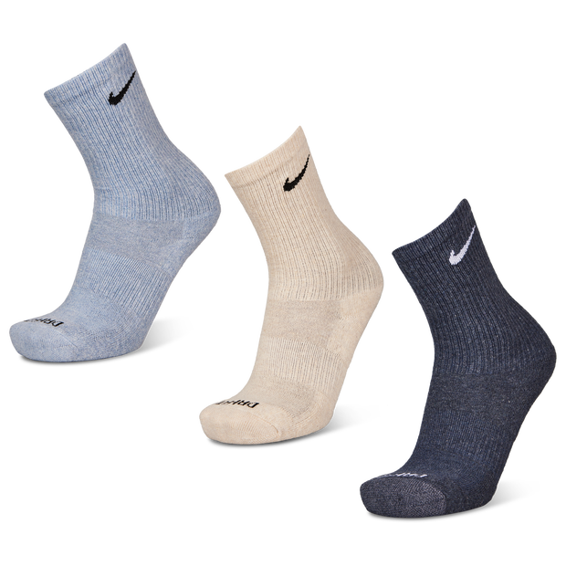 Nike Everyday Cushioned Crew 3 Pack Unisex Socks Grey