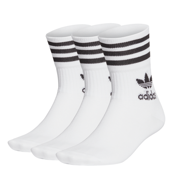 Adidas Mid Cut Crew Unisex Socks Black