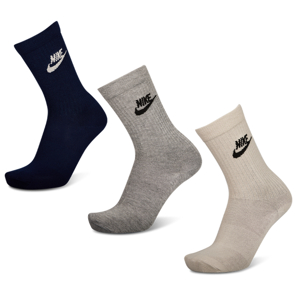 Nike Everyday Essential Crew 3 Pack Socks Beige