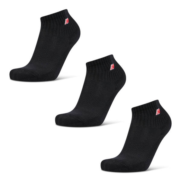 New Balance Quarter 3 Pack Socks Black