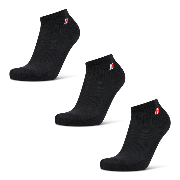 New Balance Quarter 3 Pack Unisex Socks Black