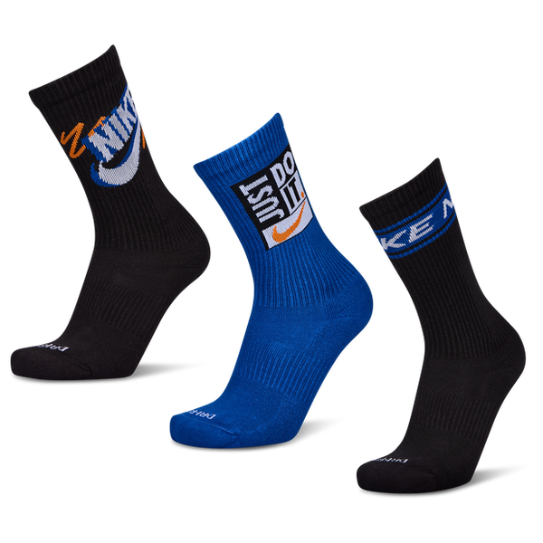 Nike Everyday Cushioned Crew 3 Pack Unisex Socks Black