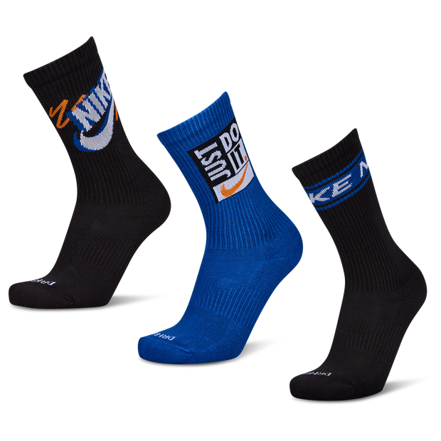 Nike Everyday Cushioned Crew 3 Pack Unisex Socks Black