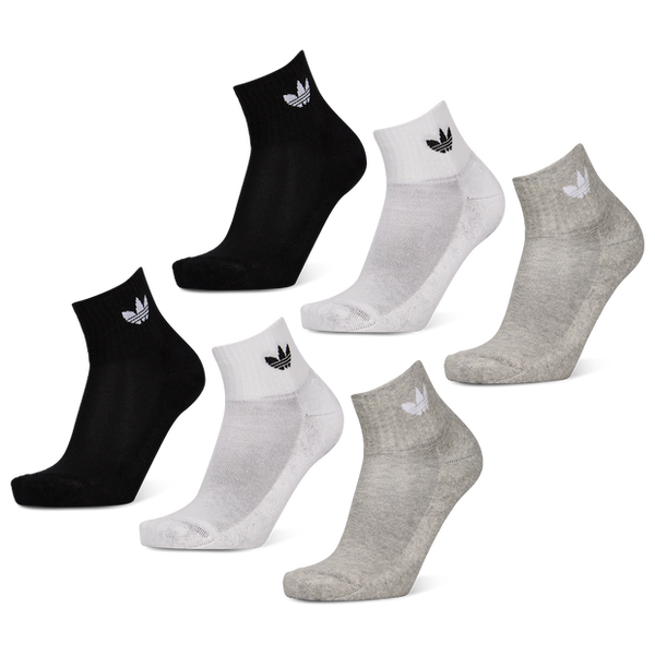 Adidas Mid Ankle 6 Pairs Unisex Socks White