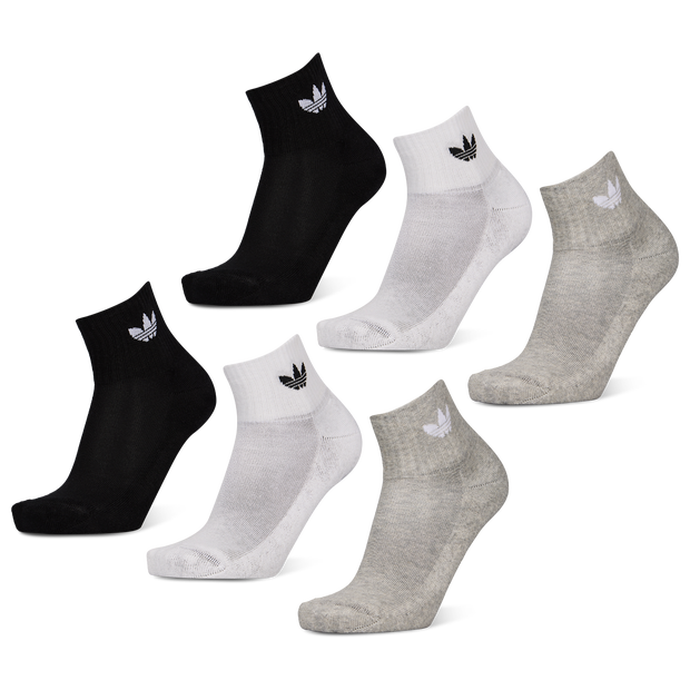 Adidas Mid Ankle 6 Pairs Unisex Socks White