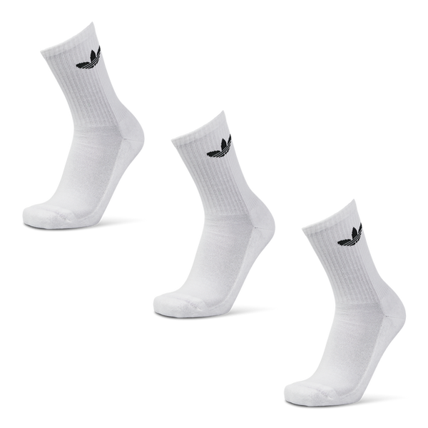 Adidas Solid Crew 3 Pack Socks White