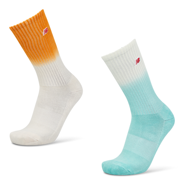 New Balance Crew 2 Pack Socks Orange