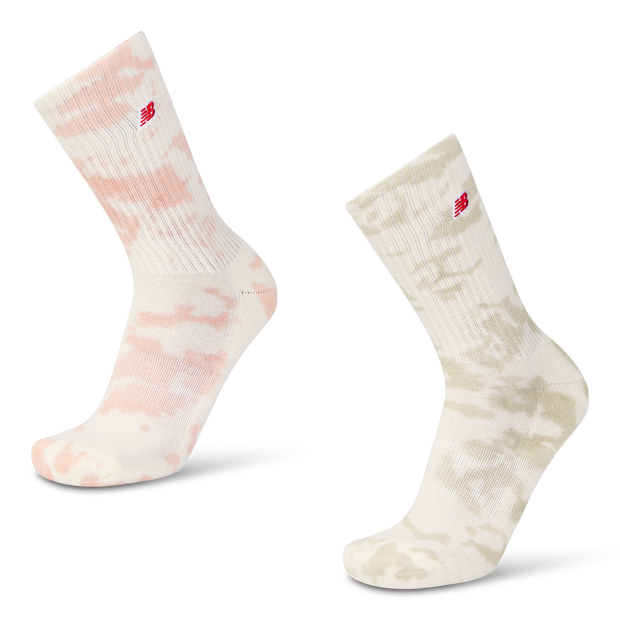 New Balance Crew 2 Pack Unisex Socks Cotton Pink