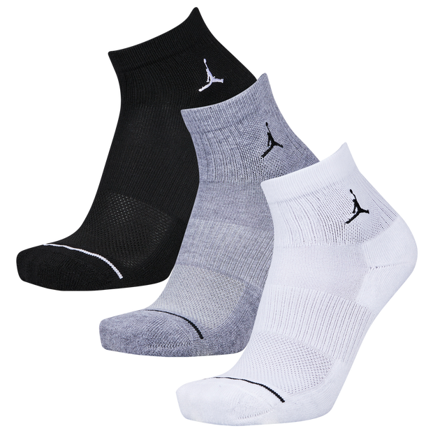 Jordan Everyday Cushioned Ankle 3 Pack Unisex Socks Cotton White