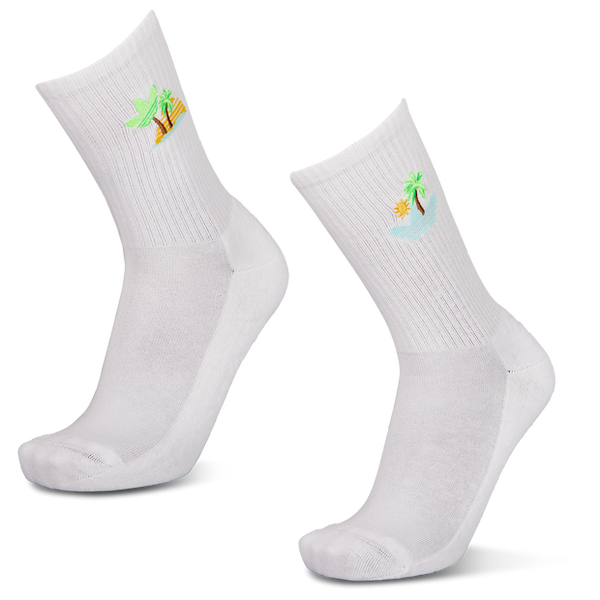 Adidas Midcut Crew 2 Pack Socks White