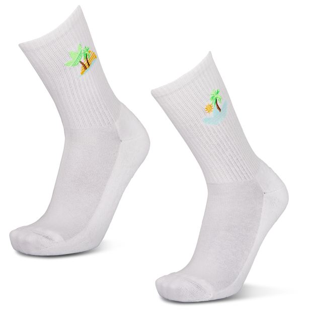 Adidas Midcut Crew 2 Pack Unisex Socks Cotton White