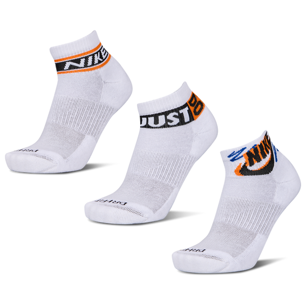 Nike Everyday Cushioned Ankle 3 Pack Unisex Socks White