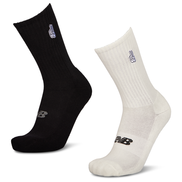 New Balance Crew 2 Pack Unisex Socks Cotton Beige