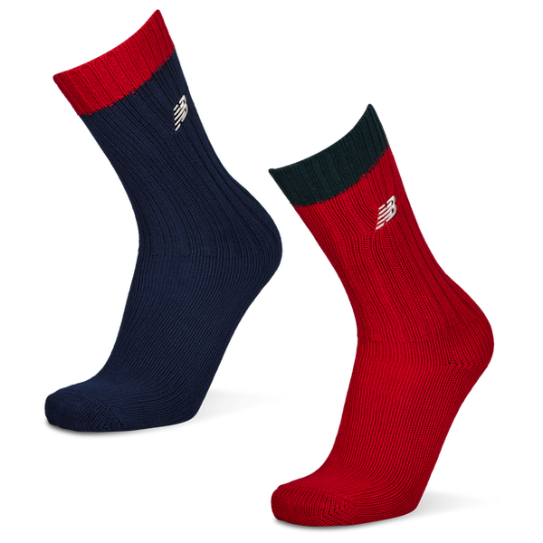 New Balance Crew 2 Pack Socks Blue