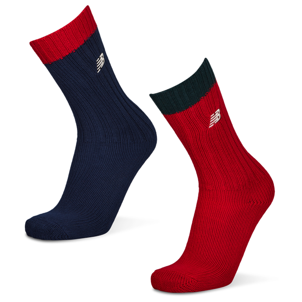 New Balance Crew 2 Pack Unisex Socks Cotton Blue