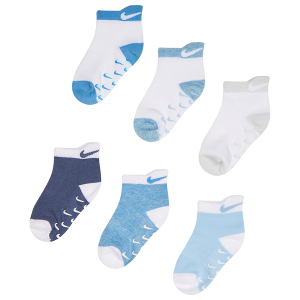 Nike Kids Ankle 6 Pack Socks Blue