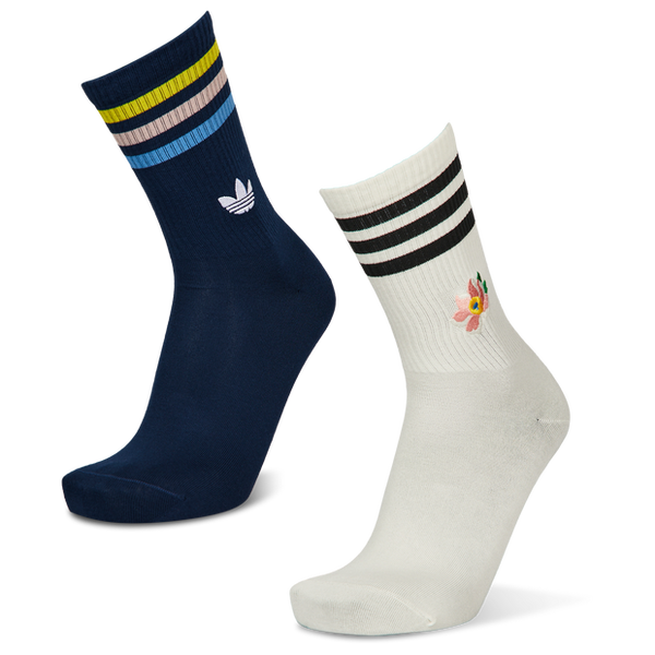 Adidas Crew 2 Pack Socks White