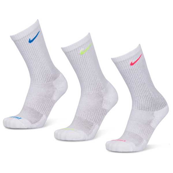 Nike Everyday Cushioned Crew 3 Pack Unisex Socks White