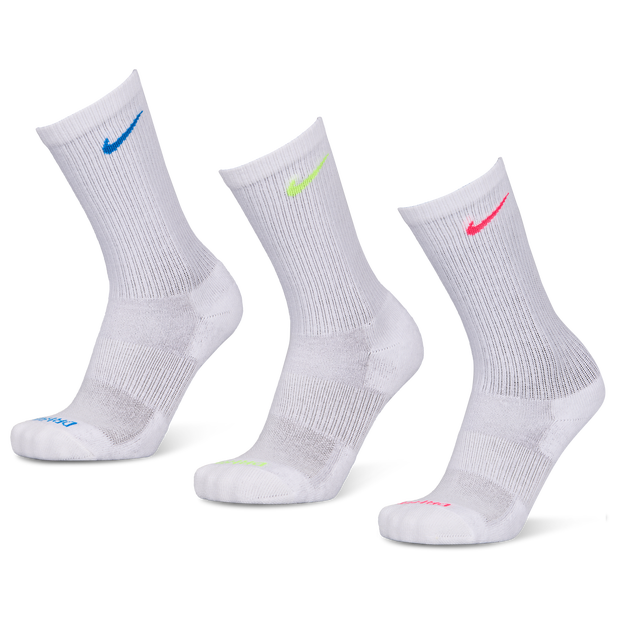 Nike Everyday Cushioned Crew 3 Pack Unisex Socks White