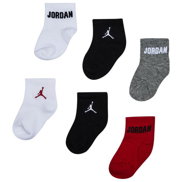Jordan Ankle 6 Pack Unisex Socks Black