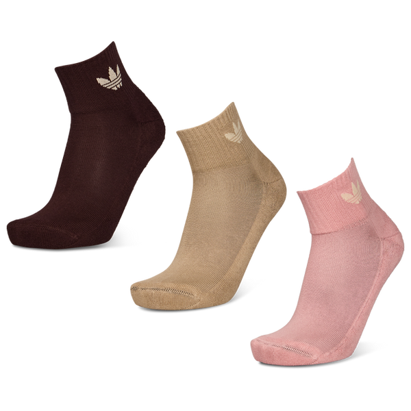 Adidas Ankle 3 Pack Unisex Socks Cotton Pink