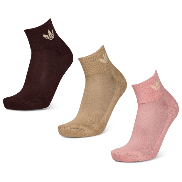 Adidas Ankle 3 Pack Unisex Socks Cotton Pink