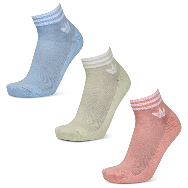 Adidas Ankle 3 Pack Unisex Socks Cotton Pink