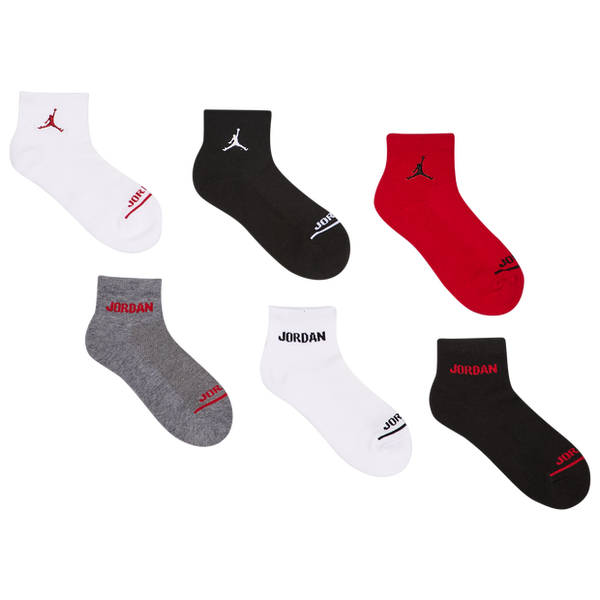 Jordan Ankle 6 Pack Unisex Socks Red