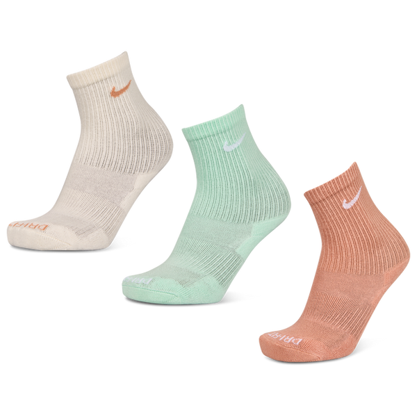 Nike Everyday Cushioned Crew 3 Pack Unisex Socks Green