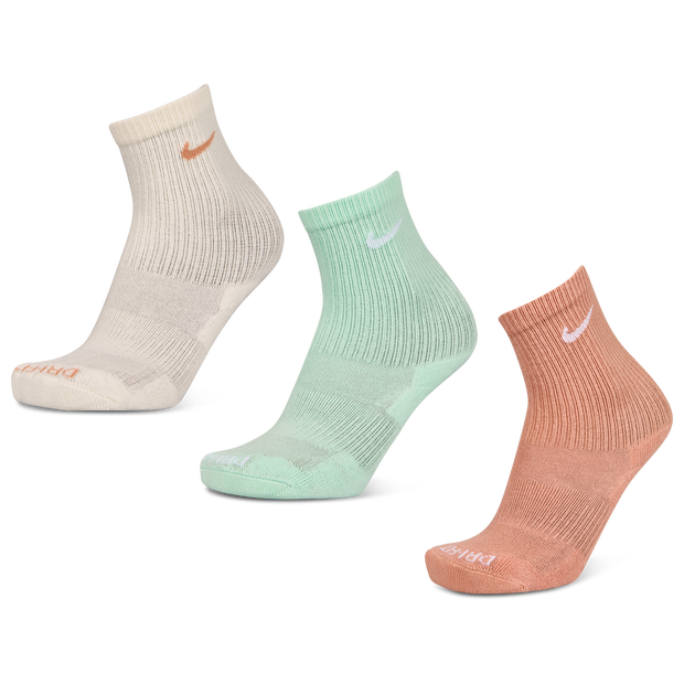 Nike Everyday Cushioned Crew 3 Pack Unisex Socks Green