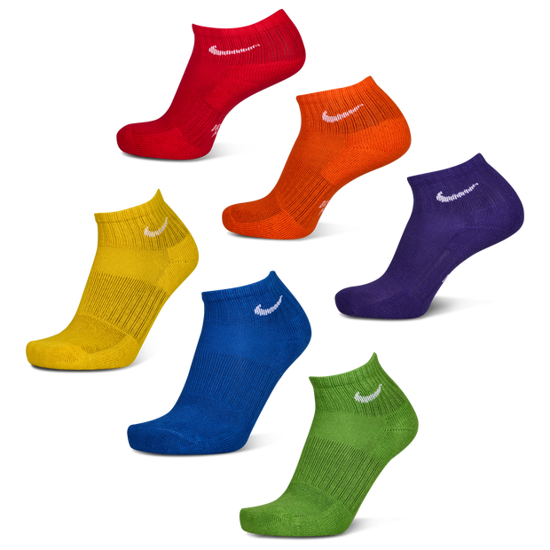 Nike Crew 6 Pack Unisex Socks Cotton Red