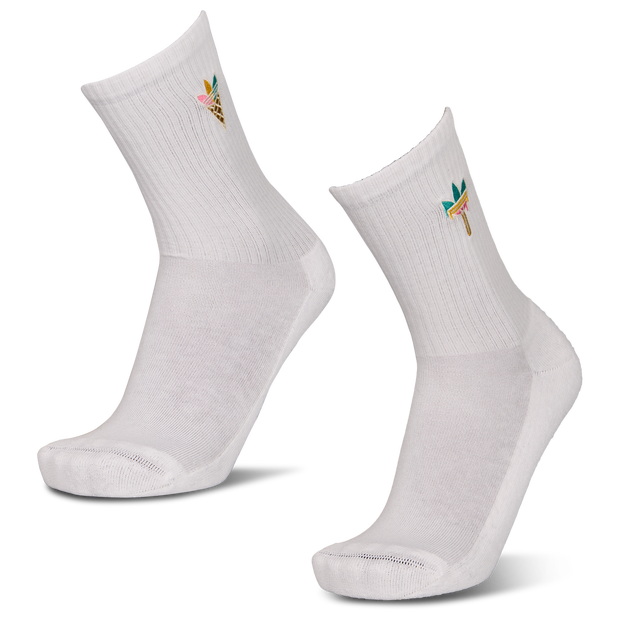 Adidas Mid Cut Crew 2 Pack Unisex Socks Cotton White