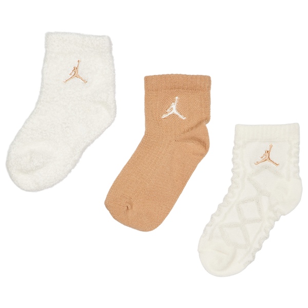 Jordan Ankle No Slip 3 Pack Unisex Socks Cotton Brown