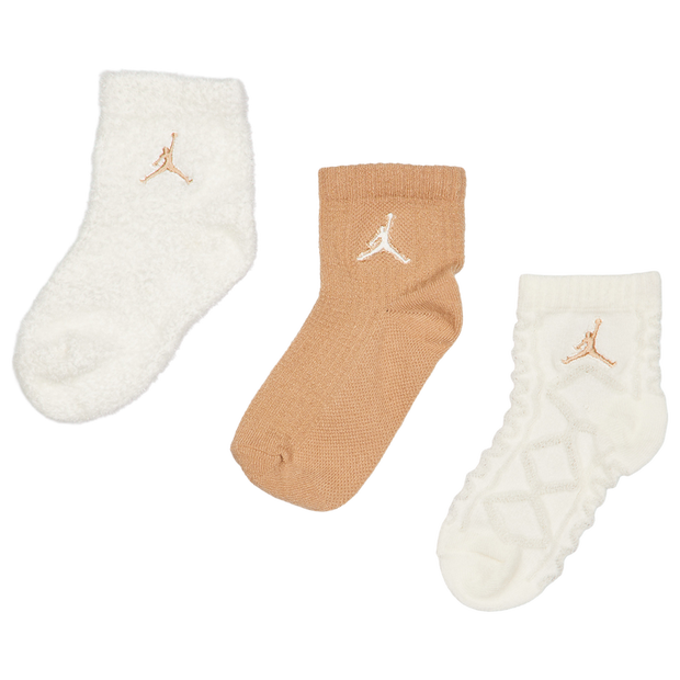 Jordan Ankle No Slip 3 Pack Unisex Socks Cotton Brown
