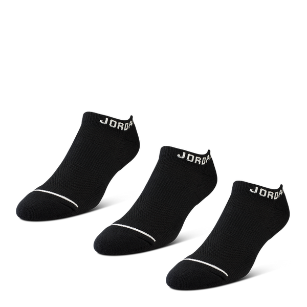 Jordan No Show 3 Pack Unisex Socks Cotton Black