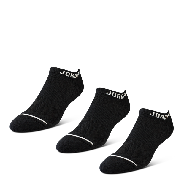 Jordan No Show 3 Pack Unisex Socks Cotton Black