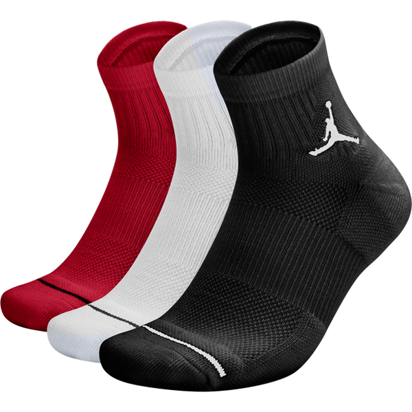 Jordan Quarter Socks 3 Pack Unisex Socks Black