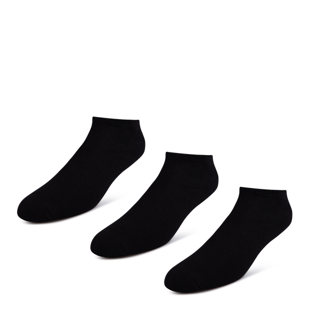 Foot Locker 3 Pack Active Dry No Show Unisex Socks Black