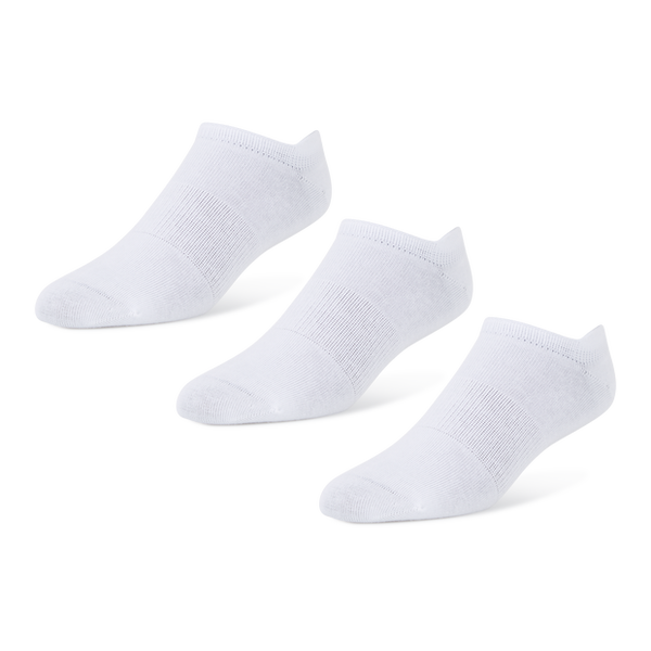 Foot Locker 3 Pack Active Dry No-show Socks White