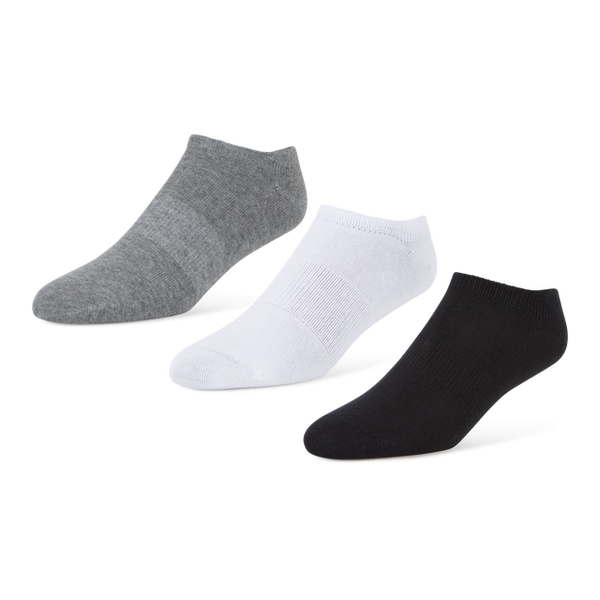 Foot Locker 3 Pack Active Dry No-show Socks Grey