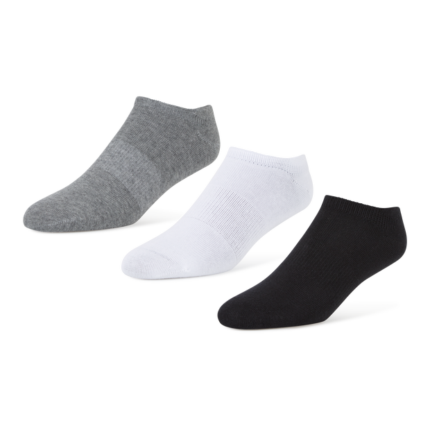 Foot Locker 3 Pack Active Dry No Show Unisex Socks Grey