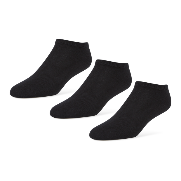 Foot Locker 3 Pack Active Dry Low Cut Unisex Socks Black