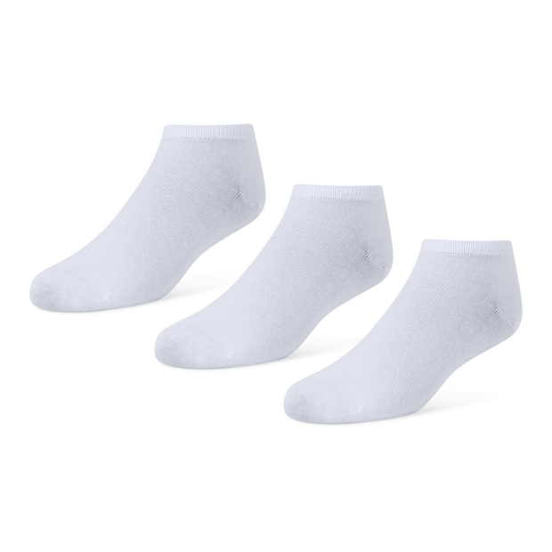 Foot Locker 3 Pack Active Dry Low Cut Unisex Socks White