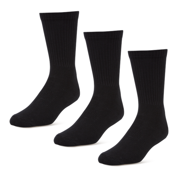 Foot Locker 3 Pack Active Dry Crew Socks Black